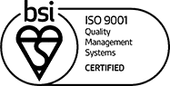 BSI ISO 9001 stamp